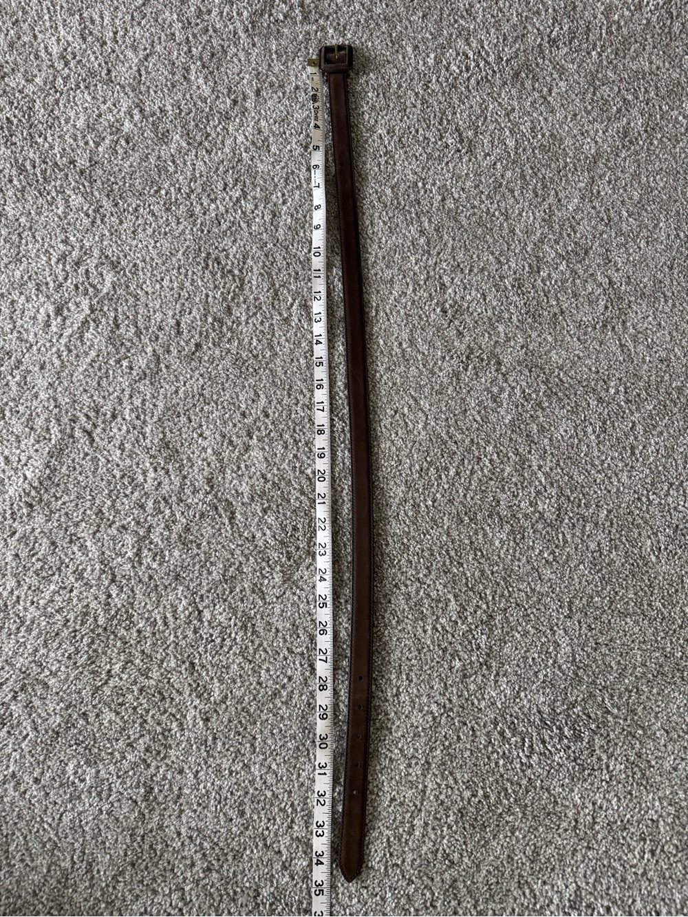 GAP Brown Suede Belt with Square Buckle - Picture 4 of 4